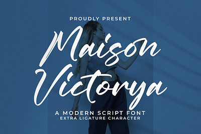 Maison Victorya - Modern Script Font graphic