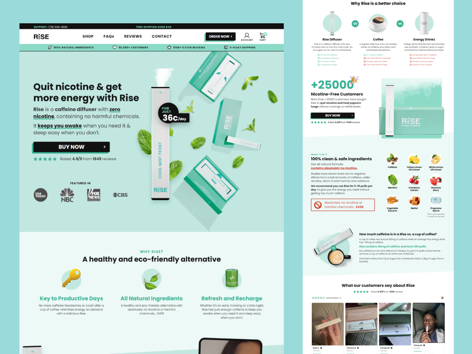 Example of High Converting Landing Page UI Design