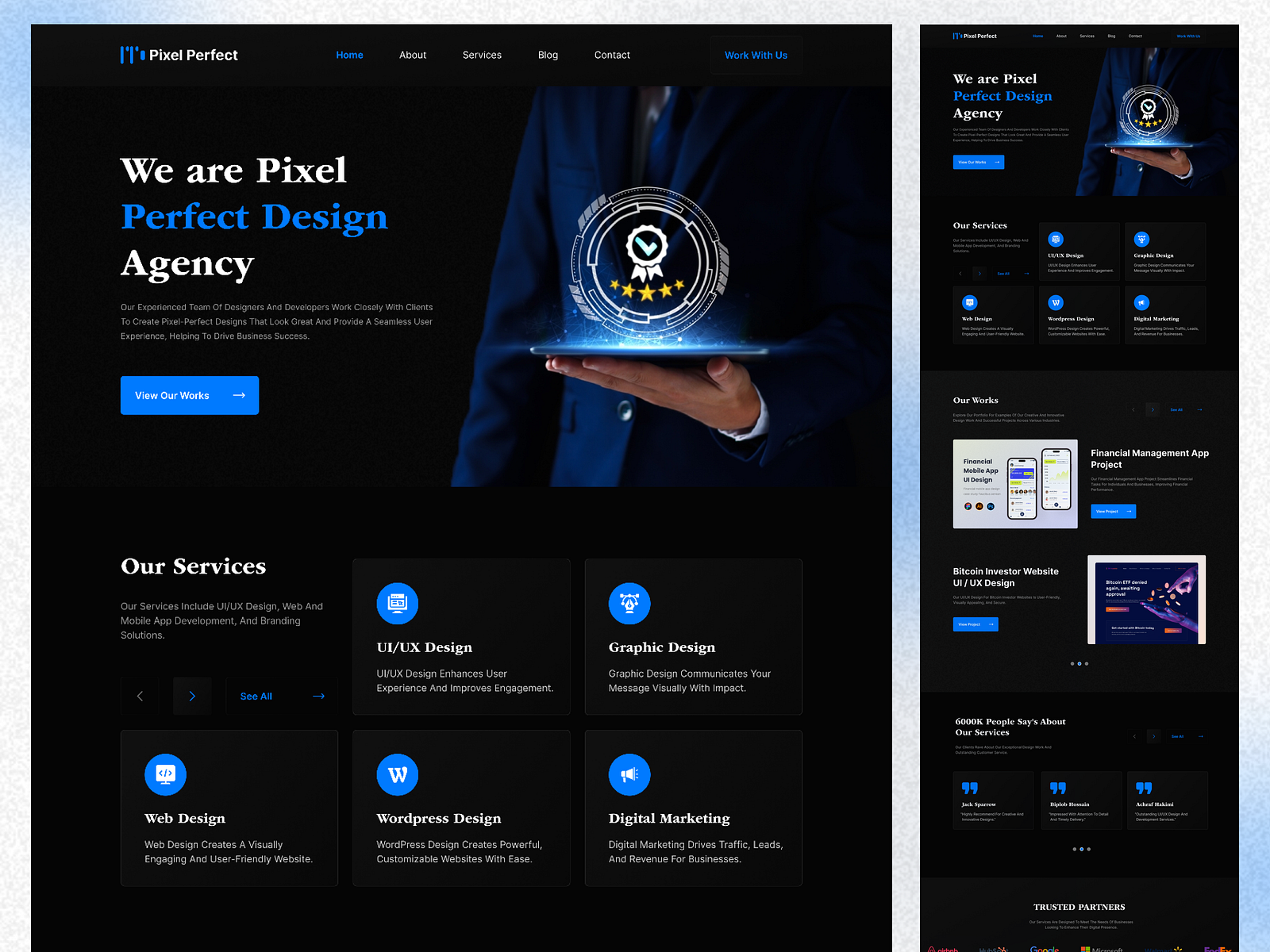 Design Agency Website UI UX Design by Md Biplop Hossain on Dribbble