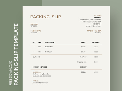 Custom Packing Slip Free Google Docs Template bill customer delivery docket docs document google list manifest note packing parcel print printing receipt shipping template templates