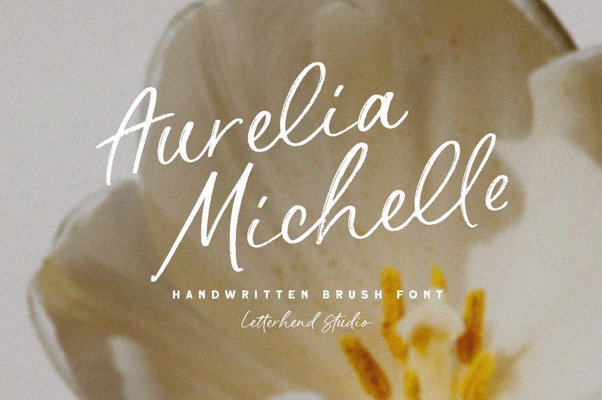 Aurelia Michelle - Handwritten Brush Font freebies organic