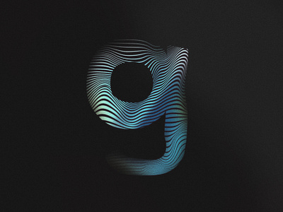 Letra G 36daysoftype 36daysoftype10 abstract design g gradient grain graphic design illustration letra g letter letter g lines photoshop type design type designer typography wave waves