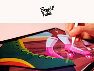 Bright Funk - Logo design for the art agency brand identity branding branding design graphic design logo logo design logotype visual identity
