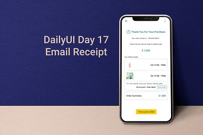 Daily UI 17 ( Email Receipt ) 017 dailyui day17 ui