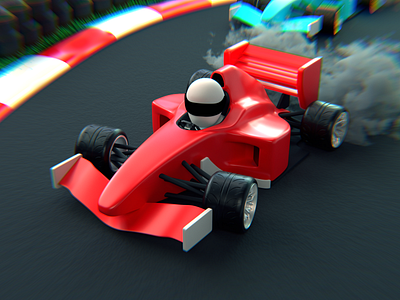 F1🏎️ 3d blender branding design graphic design illustration logo machine model ui