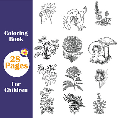 Flower coloring book pages amazon coloring book amazon kdp coloring coloring book coloring book pages coloring pages kdp