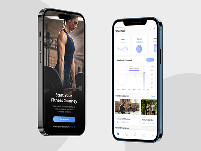 Get Fit - Fitness App activity ai animation app chatgpt design figma fitness health model nutrition personal tracker training trending ui user experience user interface ux workout