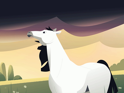 Global Climate Change 2d after effects animation design explainer gif horse illustration motion graphics ourshack