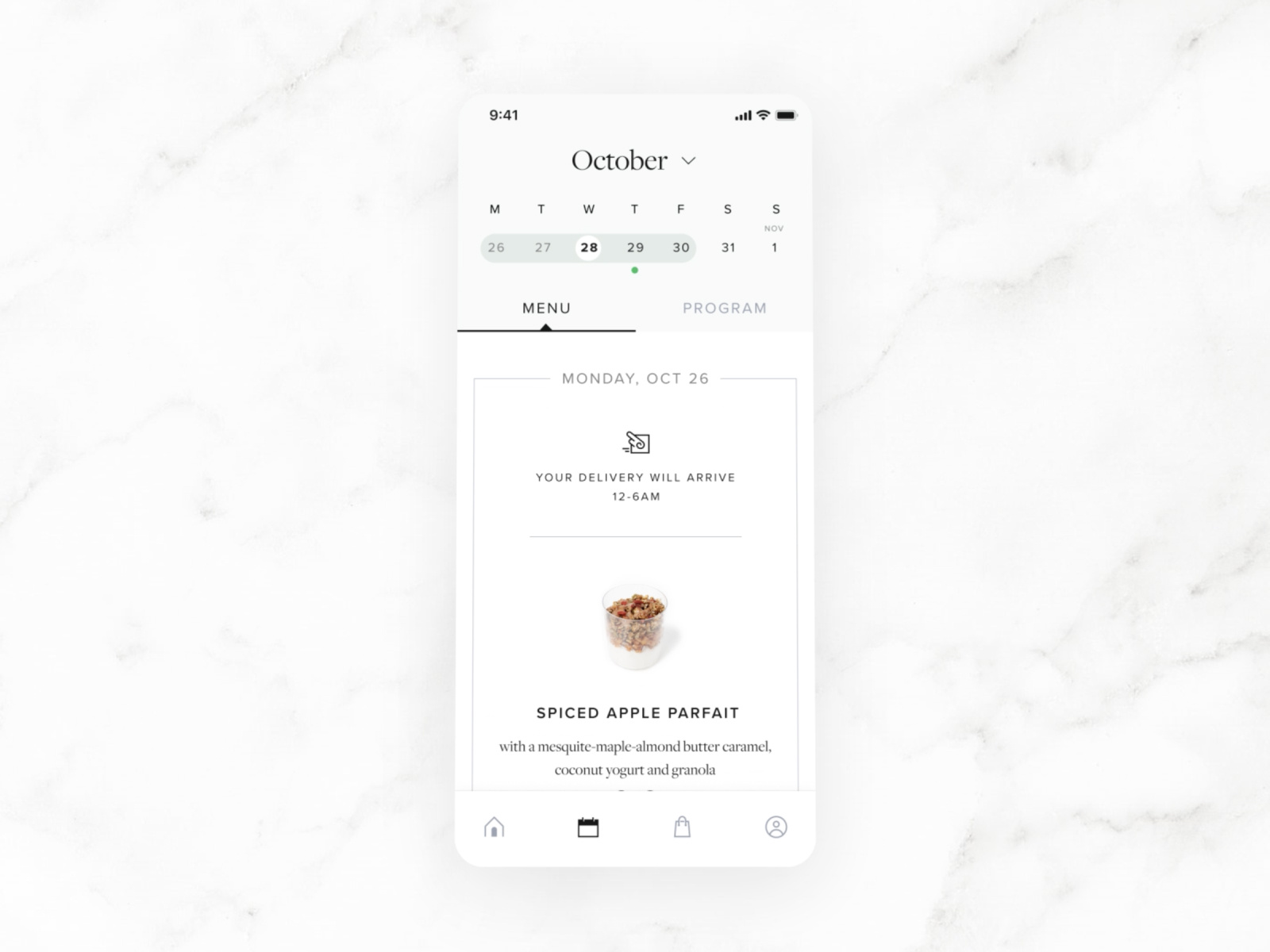 Sakara - Screens Animation animation app diet food foodie fruits health interactions mobile organic vegateables vegetables