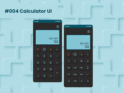 Calculator UI dailyui dailyuichallenge design ui uidesign ux