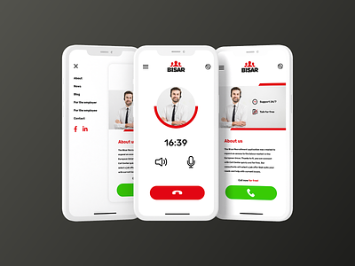 Bisar - HR Dialer App design dialer flutter fluttermate human resources mobile design mobile development product design ui voip
