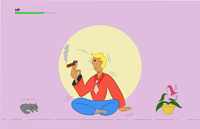 Illustration-Aham Brahmasmi (Smoking Kills) digital art graphic design illustration vector