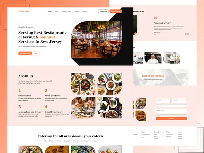 Resturent Website UI project Presentation branding figma lendingpage resturent website resturent website ui project ui ui design uiux web design website u xd