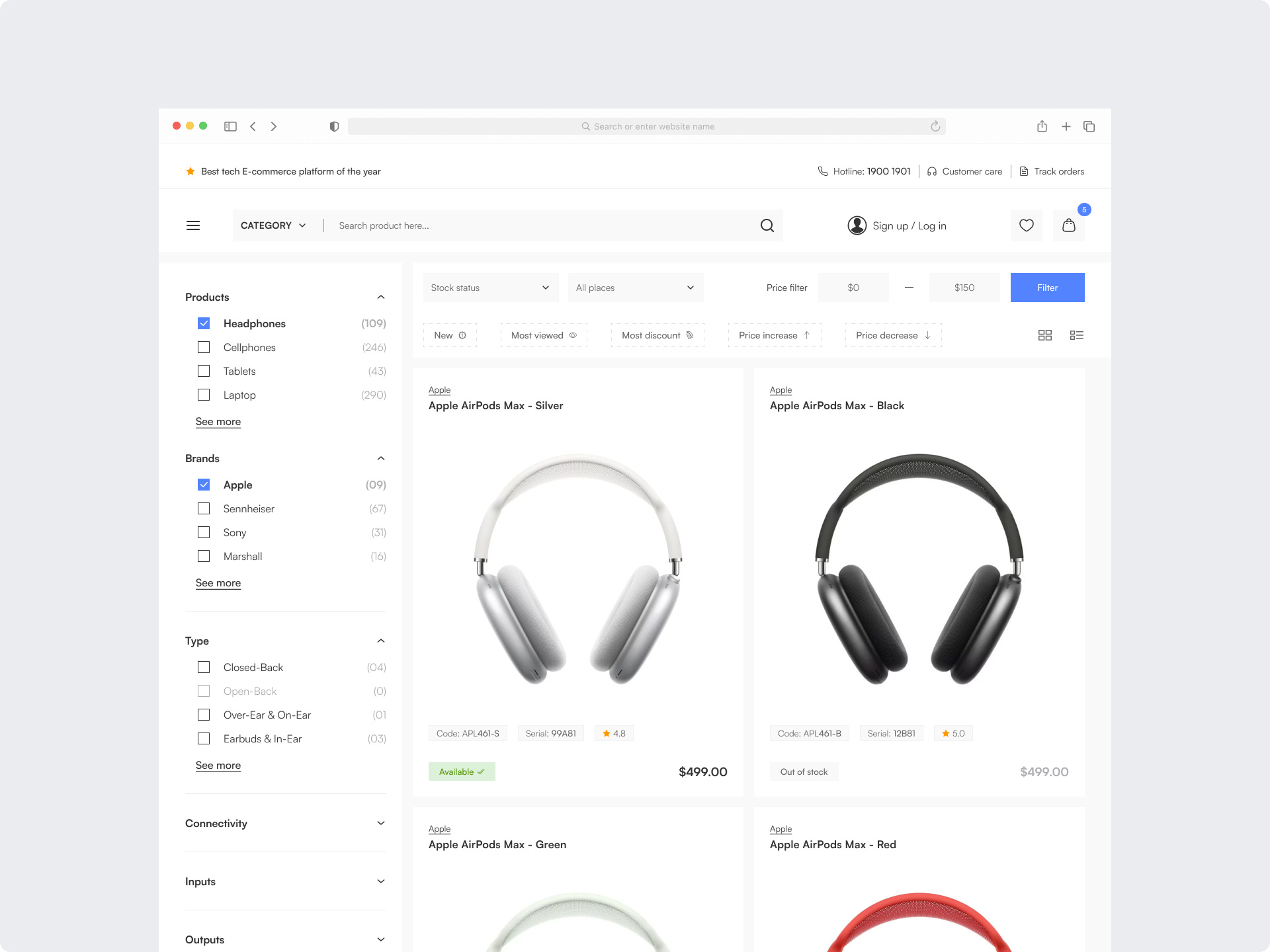 Tech website by Duci Hua on Dribbble