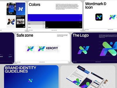 Xerovit - Brand Guidelines & Logo brand brand book brand guidelines brand identity branding graphic design logo