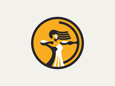 Goddess Artemis Logo archer artemis brand branding for sale goddess logo logoground mark nagual design warrior woman