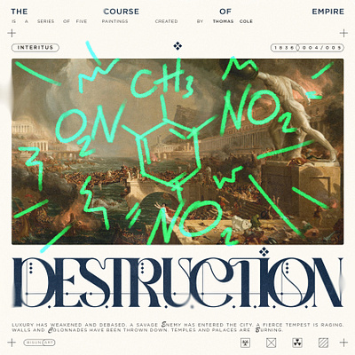 DESTRUCTION art artwork bigun cover cover art design digital dribbble poster