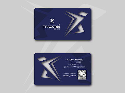 Tracktee Sports Business Card Design graphic design