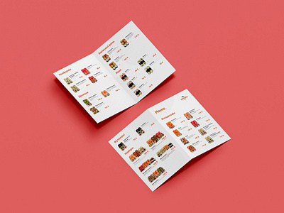 Menu Brochure for Sushi Restaurant brochure flyers graphic design menu polygraph print design