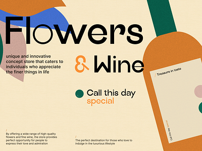 Peculiar concept store branding flowers graphic design illustration logo store ui wine