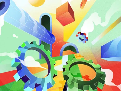 Colored HOLE 🕳 graphic design illustration motion graphics ui