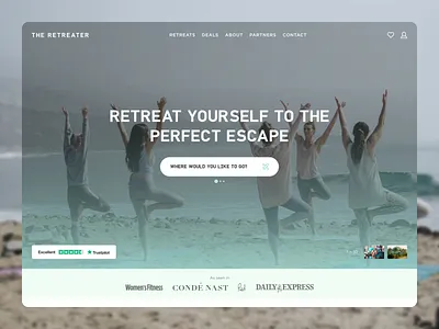 Retreater design experience marketplace ui web