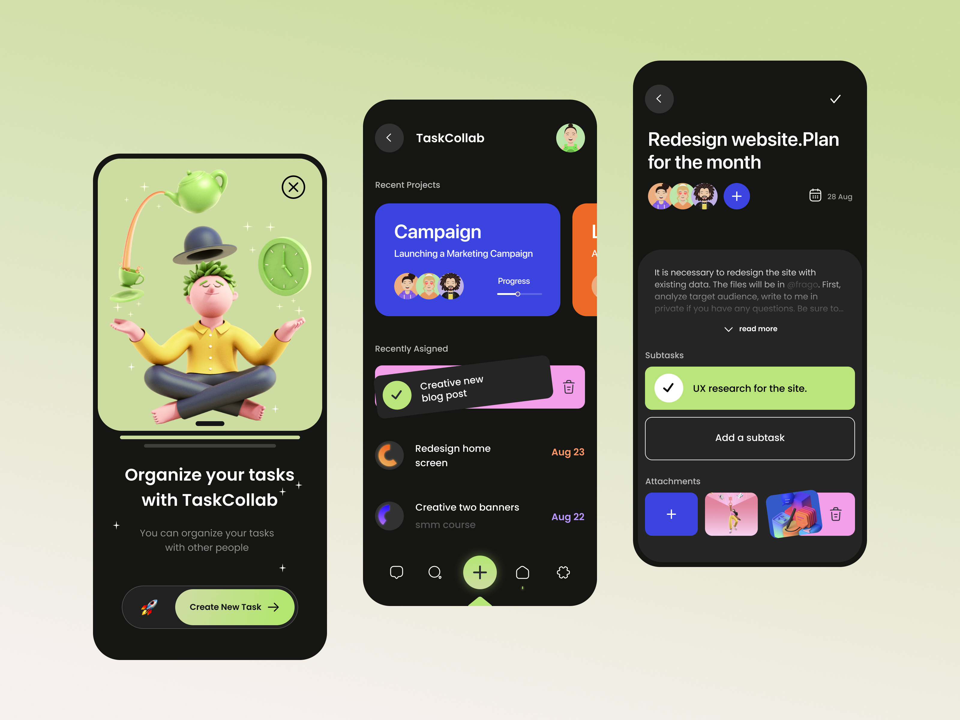 Team Collaboration App by Levi Wilson for QClay on Dribbble