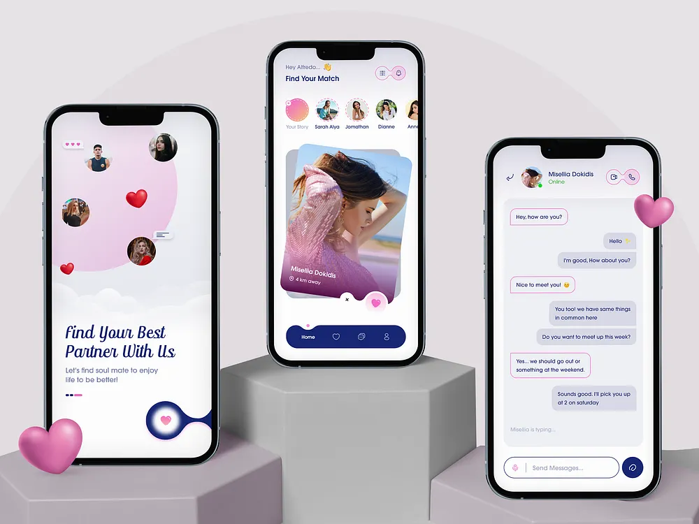 Dating App UI designs, themes, templates and downloadable graphic ...