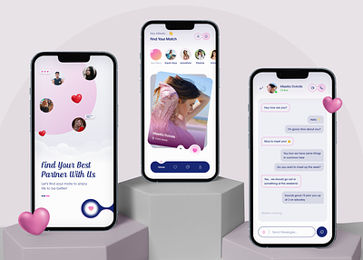 Dating App Design To Find Your Perfect Match📱💞 app design bumble dating dating app dating app ui dating app ui kit dating mobile app dating website match finder online dating relationship tinder ui ux
