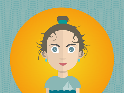A salor girl avatar girl graphic design illustration