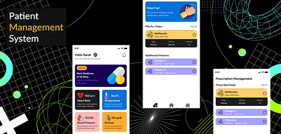 Patient Management App app design mobile app medical ui