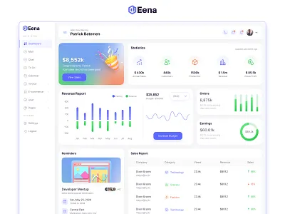 Social Media Analytics Dashboard UI Design ui