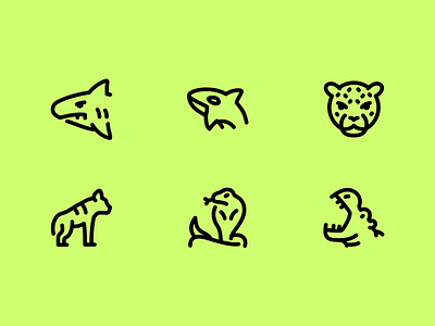 Coming Soon - Wildlife Icons animals branding design flat icons illustration illustrator jungle logo minimal streamline streamline icons streamlinehq ui vector wildlife