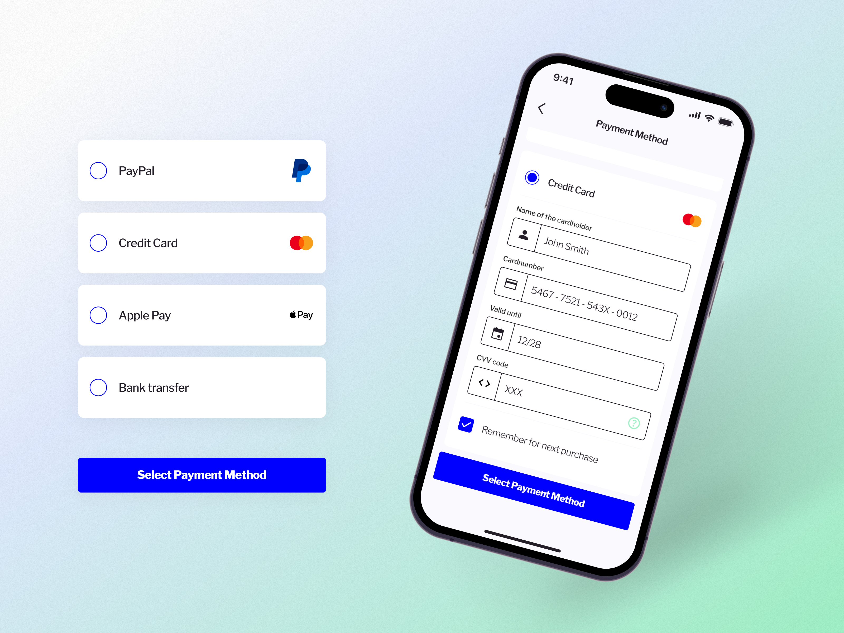 Credit Card Checkout checkout design form iphone mobile mobileui payment ui uidesign uxdesign