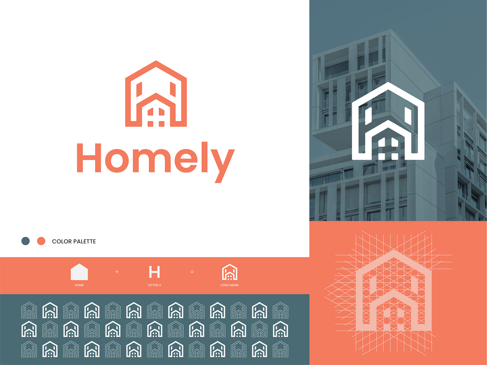 H letter, Home Logo, Logo design by Hammed Jamil on Dribbble