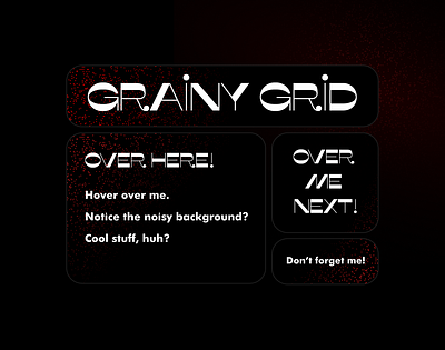 Daily Design + Code #1 (Grainy Gradient Texture, CSS Grid) css grid daily design code gradient grainy grainy gradient grainy texture grid modern noise texture