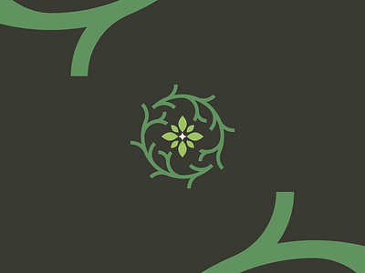 Flor do mangue - Logo branding cannabis flower hemp logo nature