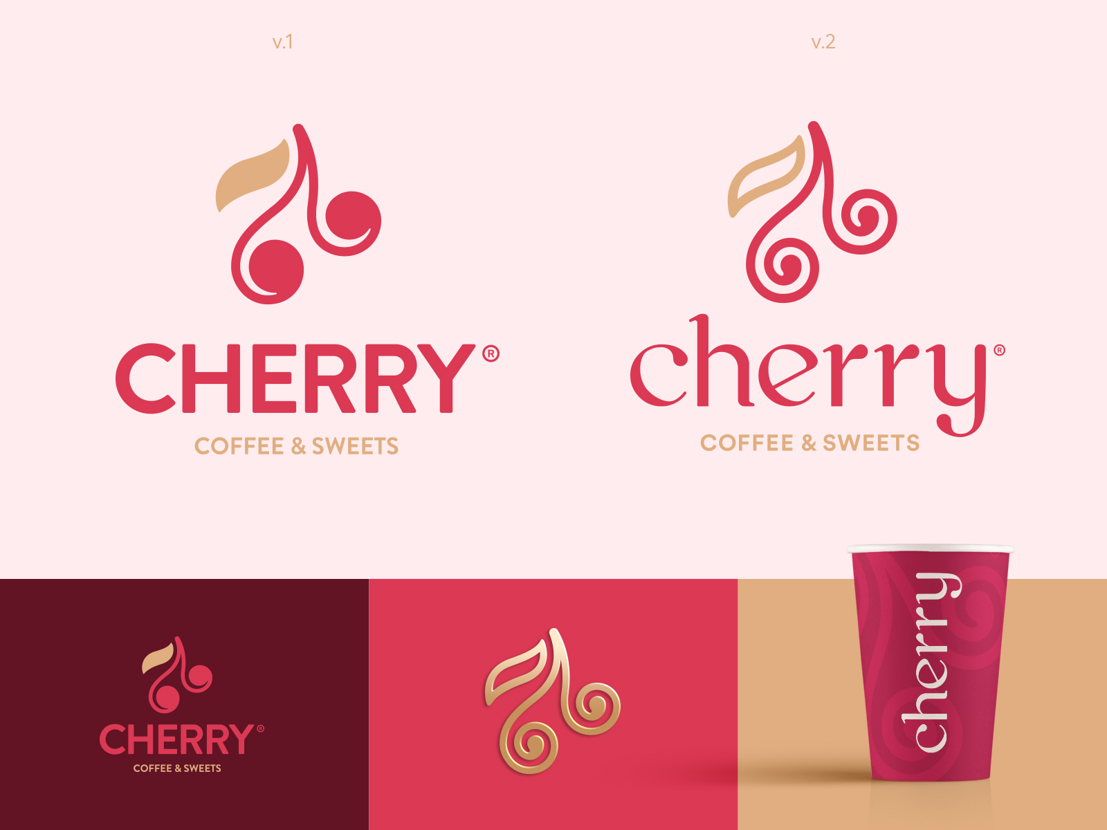 Cherry Logo Design Template Stock Vector (Royalty Free) 635392676 |  Shutterstock