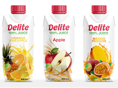 Delite Juice Packaging and Marketing design graphic design layout marketing package design