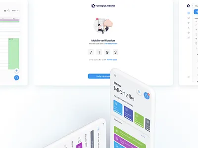 Octopus; Advanced SAAS system for doctor-patient-clinic after effect app design clinic doctor hospital medtech patient ui ux