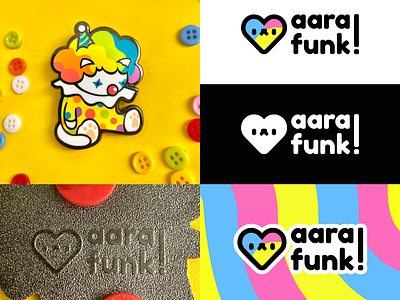 Aara Funk Branding branding enamel pins graphic design