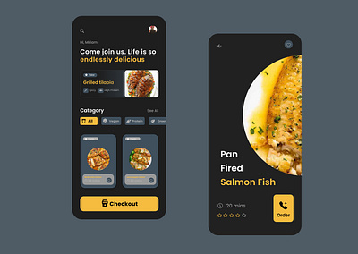 Food Order App Design ui