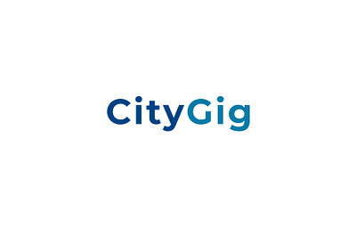 Logo CityGig - Job and Bidding Portal bidding branding career design gig graphic design hiring job board job placement job search logo logo design logodesign staffing web design webapp design website website design