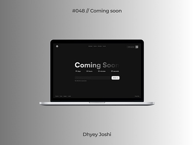 Day 048 - Coming soon 048 branding challenges coming soon community dailyui design figma illustration logo mobile ui ux webdesign website