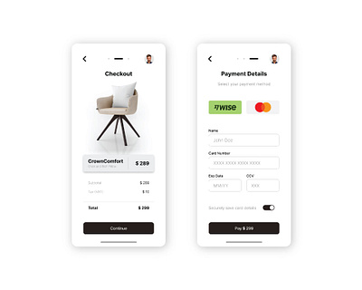Checkout & Payment UI designsystem figma layout minimal ui ux