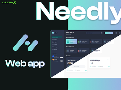 Needly [CRM System] admin panel crm crm system dark theme dashboard desktop dreamx figma interface light theme project manager prototype ui ui design ux ux design web web app web design wireframes