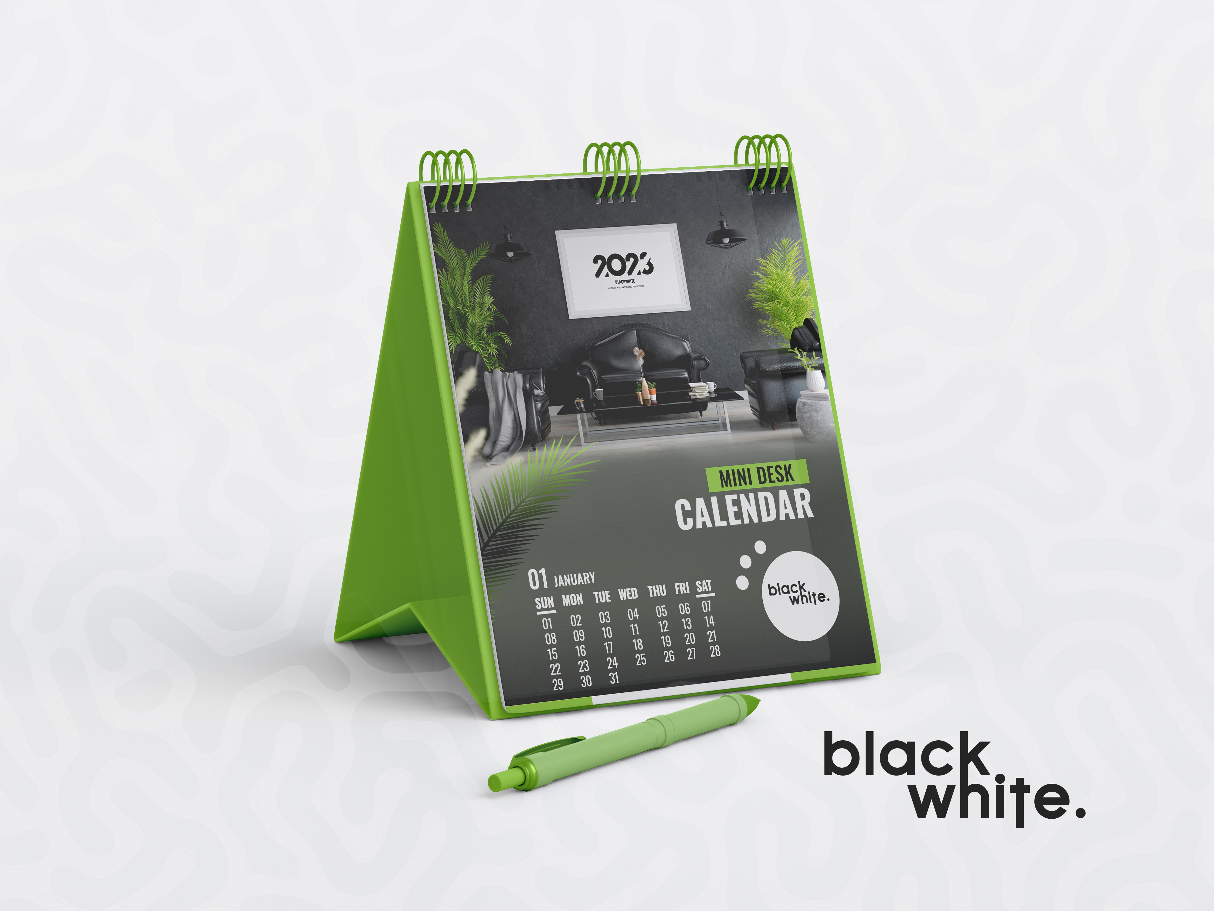 Example of Mini Desk Calender