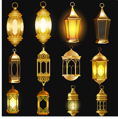 Golden Vector Lamps Bundle