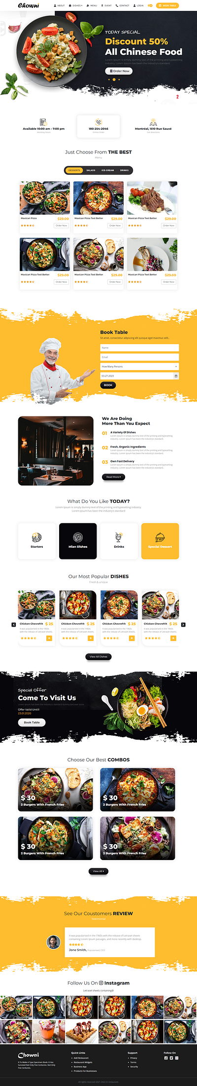 Restaurant Mock Up Design bootstrap design graphic design illustration mock up restaurant design