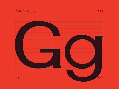 36 days of type: Gg 36daysoftype bold design font glyph graphic design letter g modern sans serif type typeface typography zakk waleko